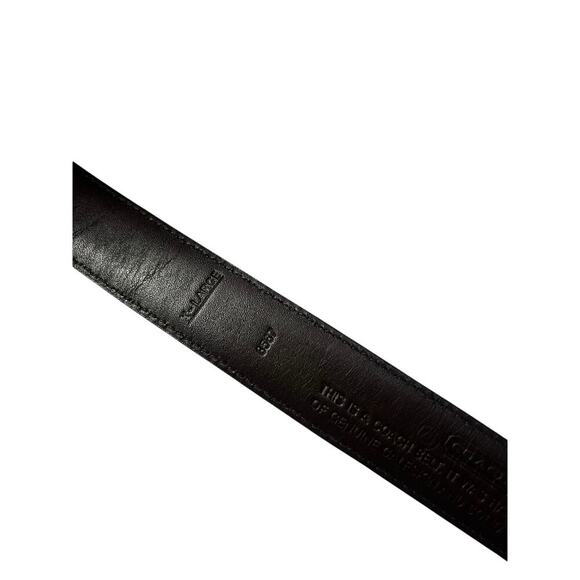 coach, leather belt size, extra large black with sliver - Picture 3 of 4